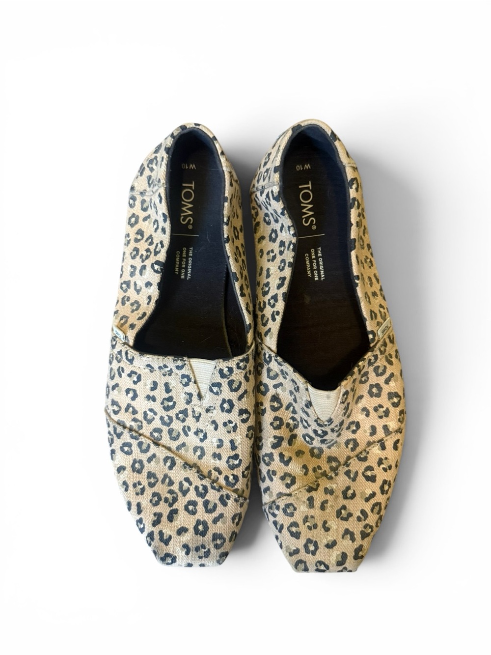 TOMS Women's Alpargata Leopard Print Slip-On Shoes - Size 10